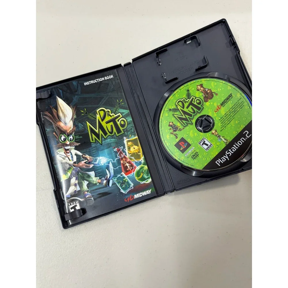 Dr. Muto Sony PlayStation 2 PS2 2002 Midway Game CIB Manual Included